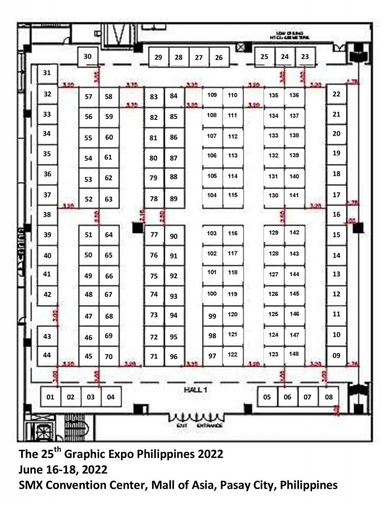 25th Graphic Expo 2022 Floor Plan Layout